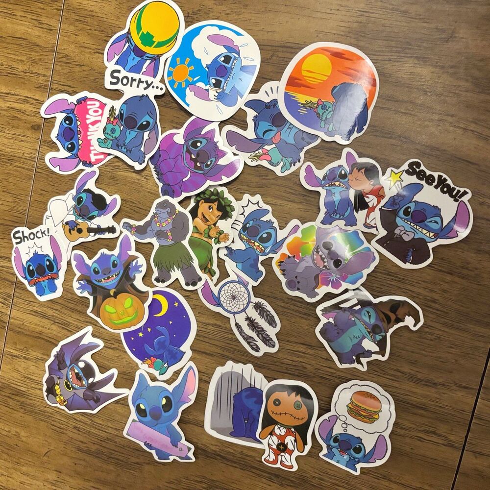 24 Lilo and Stitch Stickers